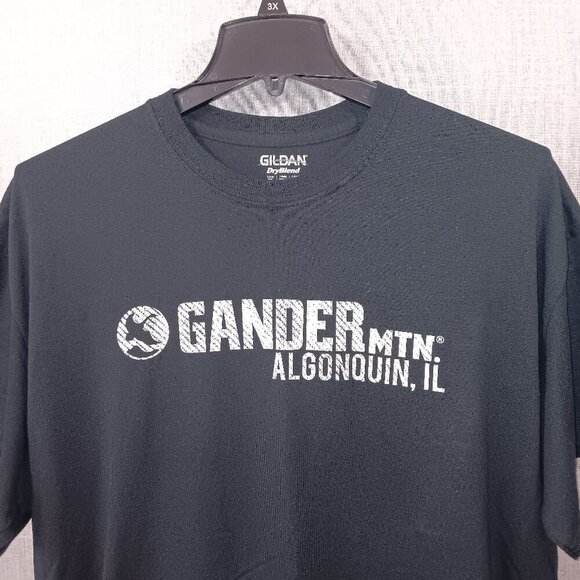 Gander Mountain Mens T-Shirt Size XL Black Cotton Blend Algonquin IL Outdoors - Picture 1 of 4